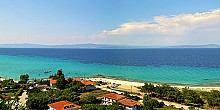 Afytos beach in Halkidiki Afytos beach in Halkidiki