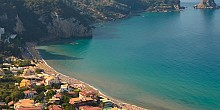 Agios Gordios beach in Corfu island Agios Gordios beach in Corfu island