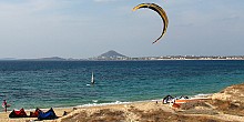 Beaches in Naxos and Kitesurfing