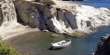 Gerondas beach in Milos island Gerondas beach in Milos island