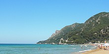 Glyfada beach in Corfu island Glyfada beach in Corfu island