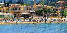Kalamionas beach in Kassiopi, Corfu island Kalamionas beach in Kassiopi, Corfu island