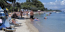 Nydri beach in Lefkada island Nydri beach in Lefkada island