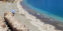 Paleochori beach in Milos island Paleochori beach in Milos island